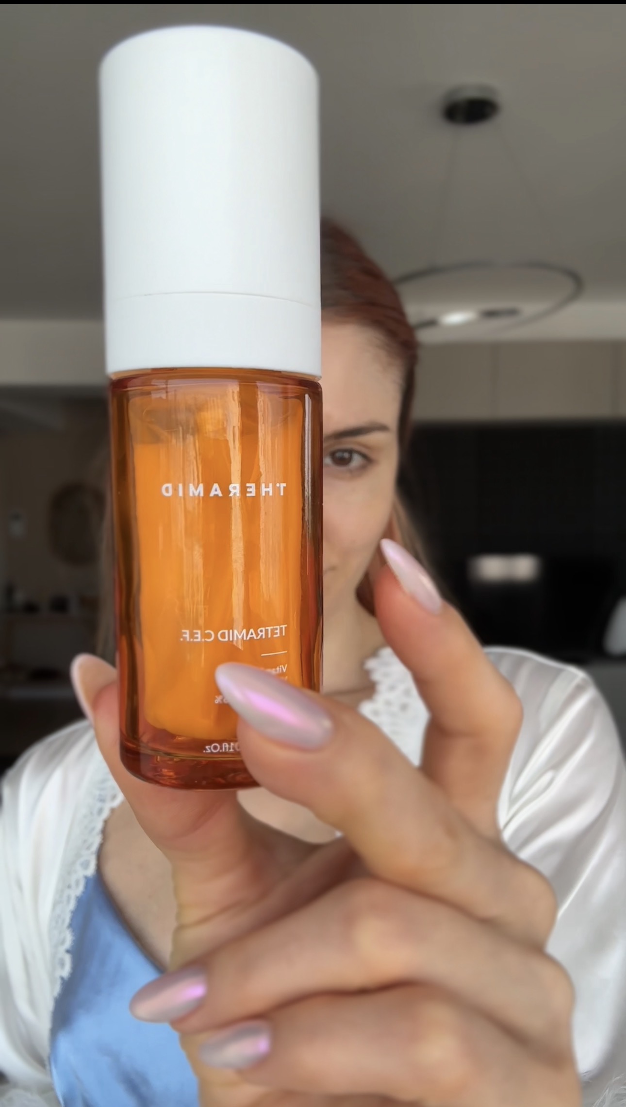 Serum bottle close-up