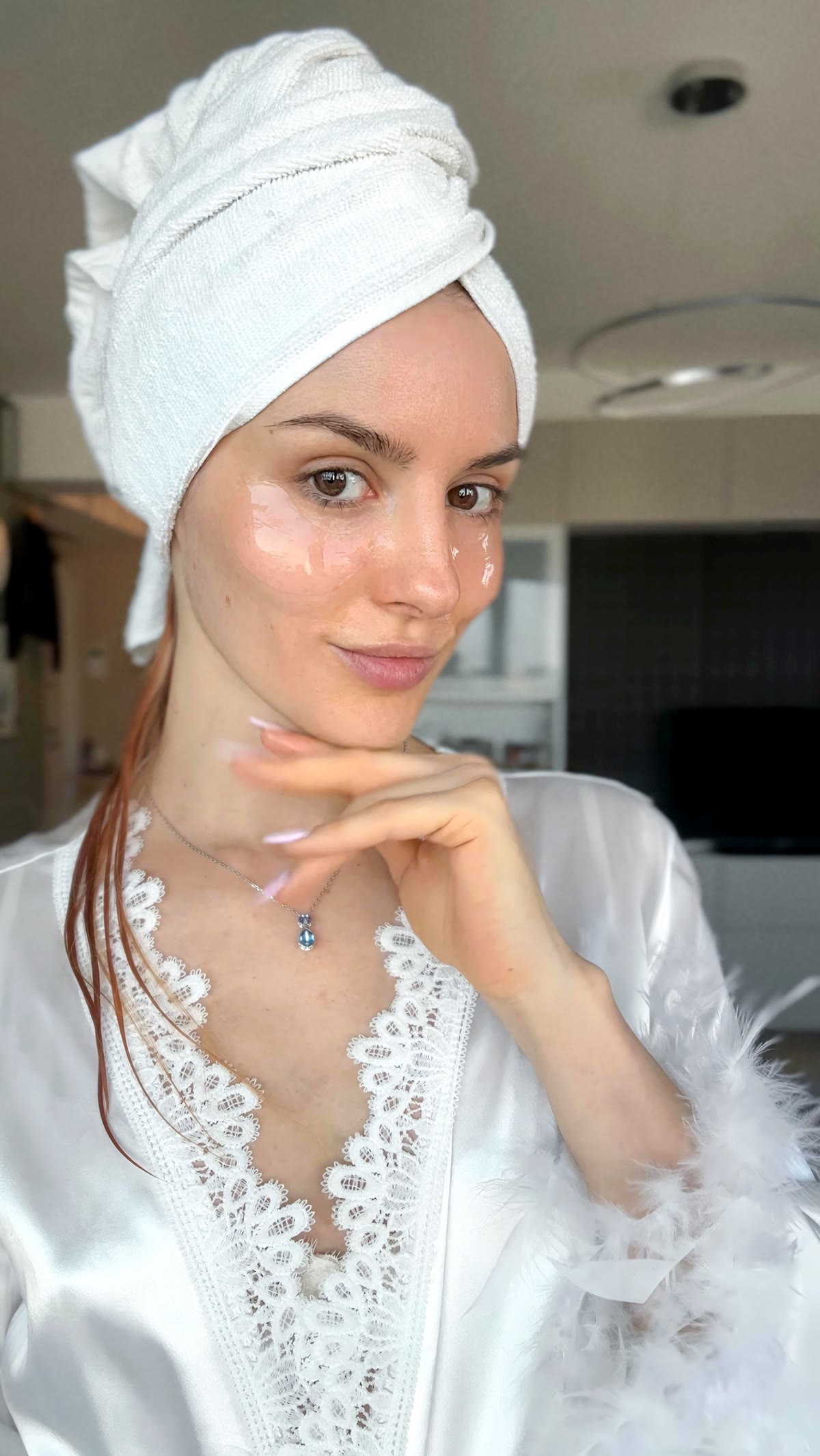 Skincare glow portrait