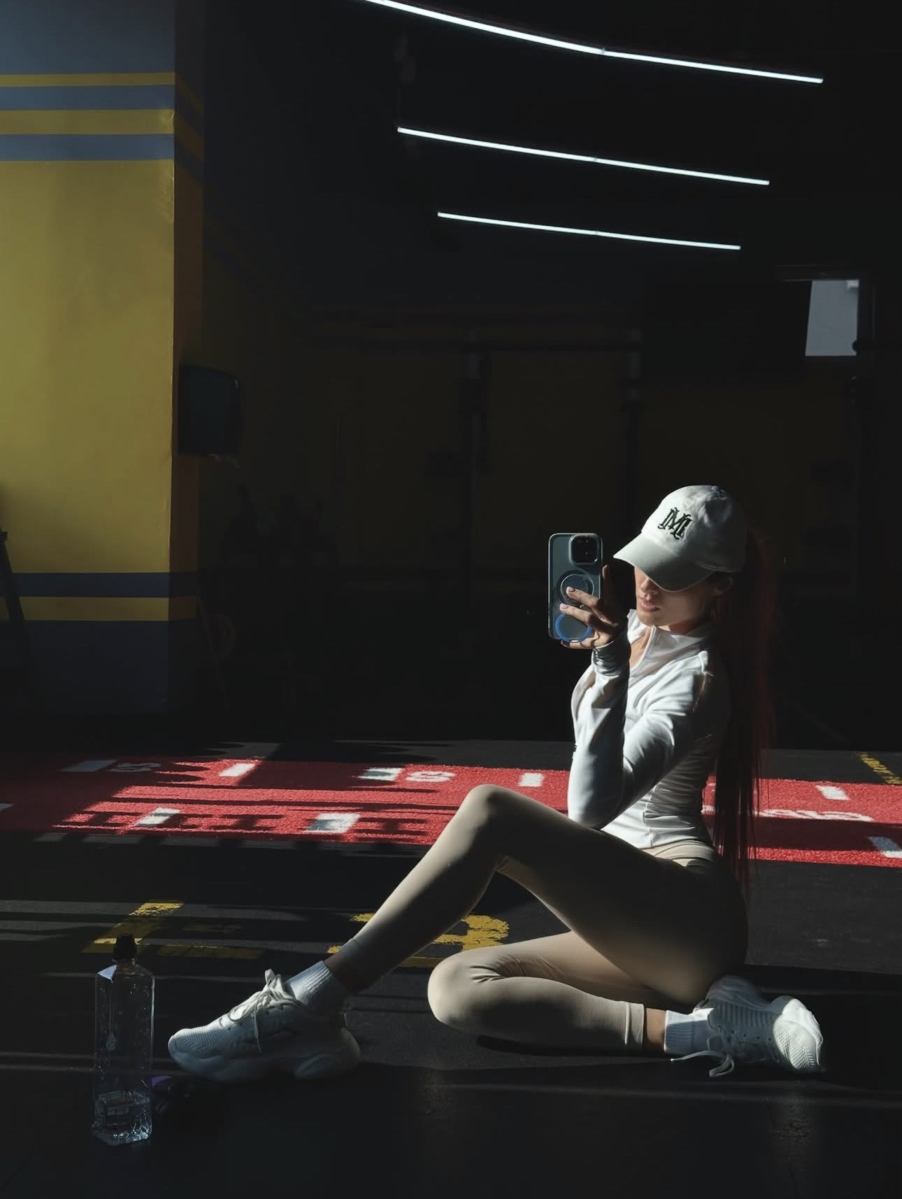 Gym floor portrait